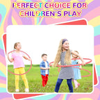 Shappy 6 Pcs Exercise Hoop Detachable Adjustable Plastic Toy Playground Toys Colored Hoop Circles for Teens Games Gymnastics Dog Agility Equipment Party Decor