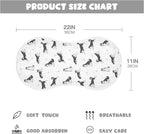 4 Pack Muslin Burp Cloths Husky Dogs White Cotton Baby Burp Cloths Absorbent Burping Cloth Soft Spit Up Rags for Newborn Baby Boys Girls 22x11 Inch