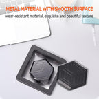 Hexagonal Magnetic Metal Fidget Slider: Metal Poker Fidget Slider, Adult Slider Fidget Toy, Small Prime EDC Clicker Fidget Toys for Anxiety Stress, Manually Rotate Adult Office Decompression Toys