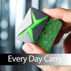 Infinite Lightning Fidget Slider Luminous Metal Magnetic Fidget Toys Adults for Stress Relief (Greenlight)