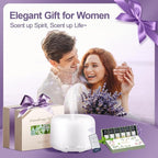 Diffusers for Essential Oils Large Room 500ML+6 Oil Set, Bluetooth Speaker+Remote+8 RGB Lights Essentail Oil Diffuser, Easy to Use & 23Db 100% Quiet Oil Diffuser Large Room, Diffusers for Home