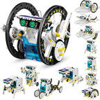 13-in-1 Solar Robot Toys for Ages 8 9 10 11 12 Year Old Boys Girls, STEM Science Kits for Kids Age 8-12, Building Experiments Robotics Kit STEM Projects for Kid Christmas Birthday Gifts (White)