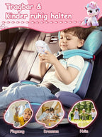 16-Piece Rotating Puzzles for Kids 4-6, Toddlers Puzzles 2-4, Road Trip, Airplane Activities Game, Travel Toys - Brain Teaser, Fine Motor Skills - Birthday Gifts Boys & Girls - Pink Alicorn