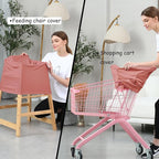 Car Seat Cover Baby for Nursing, Baby Breastfeeding Cover Carseat Canopy Covers, Solid Color Multi-use Nursing Cover for Babies (Bronze red)