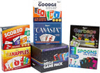 Regal Games Fun Card Games Set for Adults - Canasta, Spoons and a Spork, Garbage Monsters, ScorZo, The Goodge Rules, and Banapples Decks - Fun & Travel Playing Cards for Family Game Night