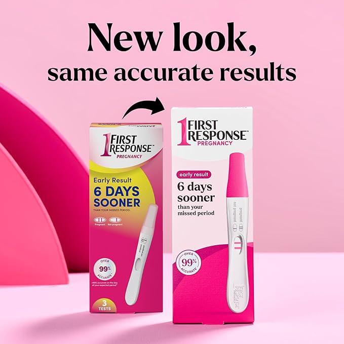 First Response Early Result Pregnancy Test, 3 Count(Pack of 1)(Packaging & Test Design May Vary)