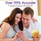 Ovulation Test Strips, Amazewell Ovulation Strips Fertility Test for Women Ovulation Predictor Kit for Home, 30pcs LH Test Strips Ovulation Kit Bulk, 5mm Width Easy Grip, High Accuracy