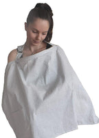 LK Baby Nursing Cover for Breastfeeding Privacy EXTRA WIDE for Full Coverage - Breathable 100% Cotton, Stylish and - AZO Free