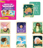 Menique Brilla Memory Matching Game – Spanish Edition – 80 Cards (40 Pairs) with Positive Affirmations for Brave Girls – Mindful Matching Game in Spanish for Confidence and Self-Love