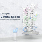 Baby Bottle Drying Rack Bottle Dryer Rack for 12 Bottle Drying Rack Space Saving Kitchen Countertop Vertical Cup Drainer Rack Detachable Baby Bottle Holder Storage Organizer Pump Part Dryer Rack Grey