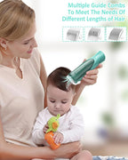 Baby Hair Clipper,Vaccum Hair Clippers for Kids/Toddlers,Cordless Baby Hair Cutting Kit with Two Modes,Baby Hair Trimmer Haircut Machine in Large Hairs Storage Space,Rechargeable,Waterproof
