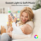 Nasal Aspirator for Baby - Baby Nose Sucker with 3 Suction Levels, Baby Nasal Aspirator, Electric Nose Suction for Baby with 3 Silicone Tips Music and Light, Rechargeable Snot Nose Sucker for Babies