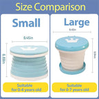 SunnySmile Travel Potty for Toddler, Portable and Foldable Toilet, Apply to Seat Emergency Toilet for Car, Camping, Outdoor, Indoor (green, large)