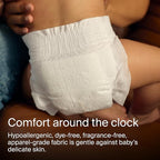 Coterie Baby Wipes + Diapers Kit, Size 1 Diapers (198 Count) & 12 Pack (672 Count) Baby Wipes with 99% Water, Plant Based Materials, Hypoallergenic for Sensitive Skin