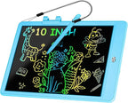 Decute Kids Toys LCD Writing Tablet with Stylus, 10 Inch Erasable Toddlers Doodle Board, Reusable Drawing Pad for Kids, Educational Christmas Birthday Gift for 3 4 5 6 7 8 Girls Boys Toddler Blue