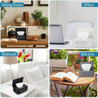 3 Pack Baby Wipes Dispenser Holder Wipe Container for Bathroom with Lid Toilet Tissue Paper Storage Refillable Box for Home Office Cars(Small,Black, White, Gray)