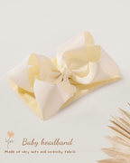 doboi Baby Girl Headband - 12pcs Nylon Hair Accessories with Big Ribbon Bows, Soft Lightweight Headbands for Baby Girls Infant Newborn Toddler