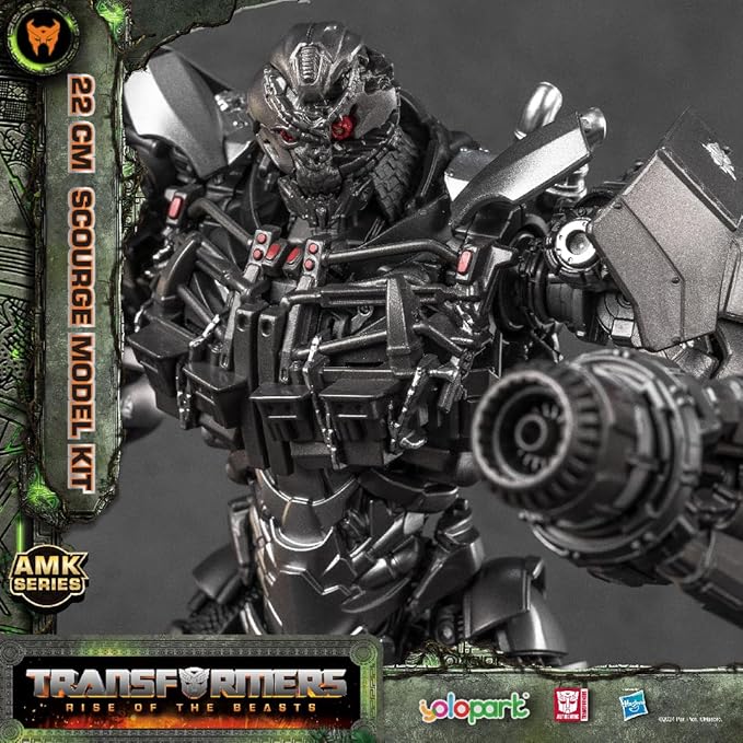 YOLOPARK Scourge Transformer Toys,Transformers Rise of The Beasts Action Figure,Highly Articulated 8.66 Inch No Converting Model Kit,Great Collection Birthday Gifts for Men Women