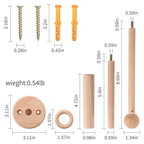 Wooden Crib Mobile Arm | Baby Mobile Hanger | Wooden Mount Wall Holder | Nursery Decor for Sturdy Mobile for Newborn Boys and Girls