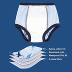 MooMoo Baby 8 Packs Potty Training Pants Cotton Absorbent Training Underwear for Toddler Boy and Girls 2T-9T