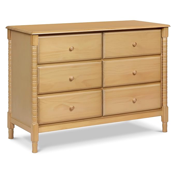 DaVinci Jenny Lind Spindle 6-Drawer Dresser in Honey