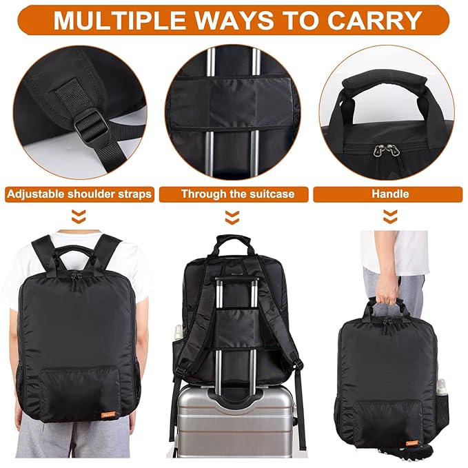 Mactso Stroller Travel Bag Compatible with GB Pockit and GB Pockit Air Plus All Terrain, Lightweight Stroller Travel Backpack for Airplane (Black, M)