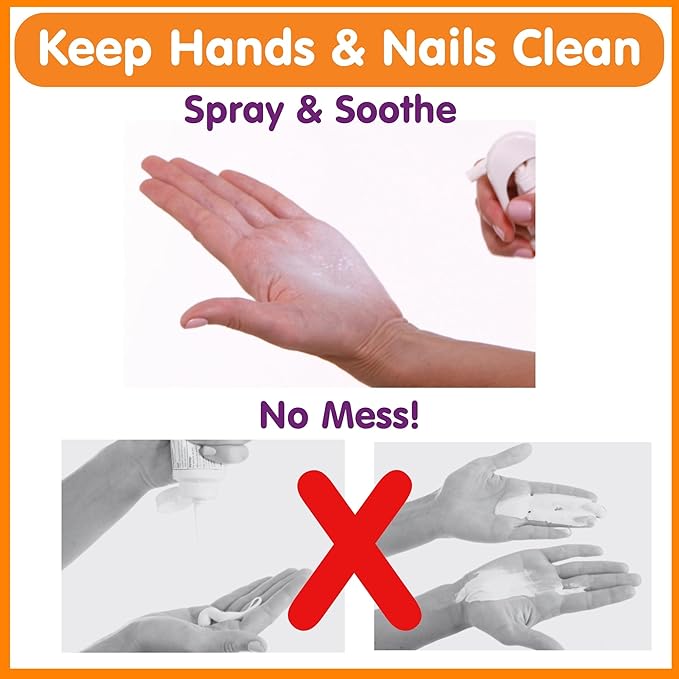 Diaper Rash Cream Spray by Boogie Bottoms, Travel Friendly No-Rub Touch Free Application for Sensitive Skin, from The Maker of Boogie Wipes