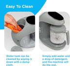 EVLA'S Baby Food Maker, Steamer, Blender, Baby Food Processor for Healthy Homemade Baby Food in Minutes, Touch Screen with 6 Reusable Food Pouches, Baby Registry Essential, Grey