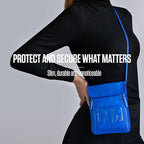 VENTURE 4TH Passport Holder Neck Wallet with RFID Blocking Nylon Lining - Hidden Neck Pouch for Travel (Sleek Beige)