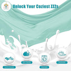 Cute Castle Pregnancy Pillows, Soft U-Shape Maternity Pillow with Removable Cover - Full Body Pillows for Adults Sleeping - Pregnancy Must Haves - Jumbo 57 Inch - Turquoise