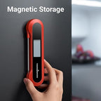 Professional 0.5 Sec Instant Read Meat Thermometer Digital, NIST Certified ±0.5℉ Accuracy, Auto Rotate Large LCD Display, 100% Waterproof Cooking Thermometer for Baking Grill BBQ Smoker Oven, Red