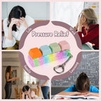 Byhoo Keyboard Fidget, 3 Types of Touch Fidget Keyboard, 3 Speed Colored Lights Keyboard Fidget Toy, Linear Keyboard Fidget Clicker, Keyboard Clicker Fidget to Relieve Stress