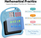 Kids Educational Learning Toys with Math Games,Talking Flash Cards and Writing Drawing Tablet, Speech Therapy Autism Sensory Toys Gifts for Toddler Preschool Activities Boys Girls Ages 3-10 (Blue)