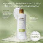 RAW SUGAR Simply Body Wash, (25 Fl Oz, Pack of 1) Bath Soap, Formulated without Sulfates & Parabens (Green Tea + Cucumber + Aloe Vera)