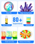 80+ Science Experiment Kit for Kids Ages 5-6-7-8, Birthday Gift Ideas for 4+ Year Old Kid, STEM Learning & Educational Toys, First Science Kit for Boys Girl