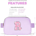 Teacher Appreciation Gifts, End of Year & Thank You Gifts Ideas | Lavender Initial R Crossbody Bag