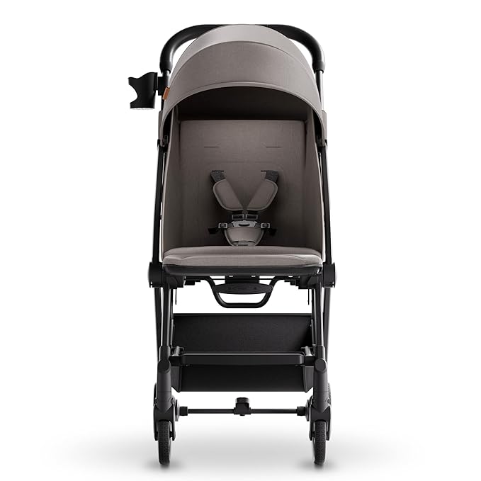 Mompush Lithe V2 Lightweight Travel Stroller, Compact Foldable Baby Stroller with Travel Bag, One-Hand Fold Stroller, Snack Tray, Mechanical Recline Seat, Airplane-Ready, Organizer & Rain Cover