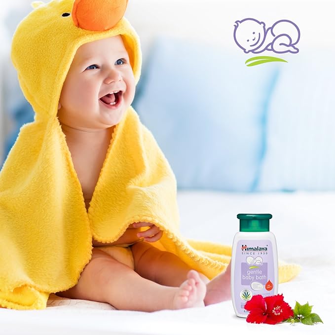 Himalaya Gentle Baby Bath, Gentle, Non-Irritating Cleanser for Nourishing Your Baby's Skin, 6.76 Fl Oz (Pack of 3)