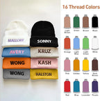 Custom Beanie Hats for Baby Girls Boys - Personalized Embroidered Beanies with Name for Infants Toddlers Adults