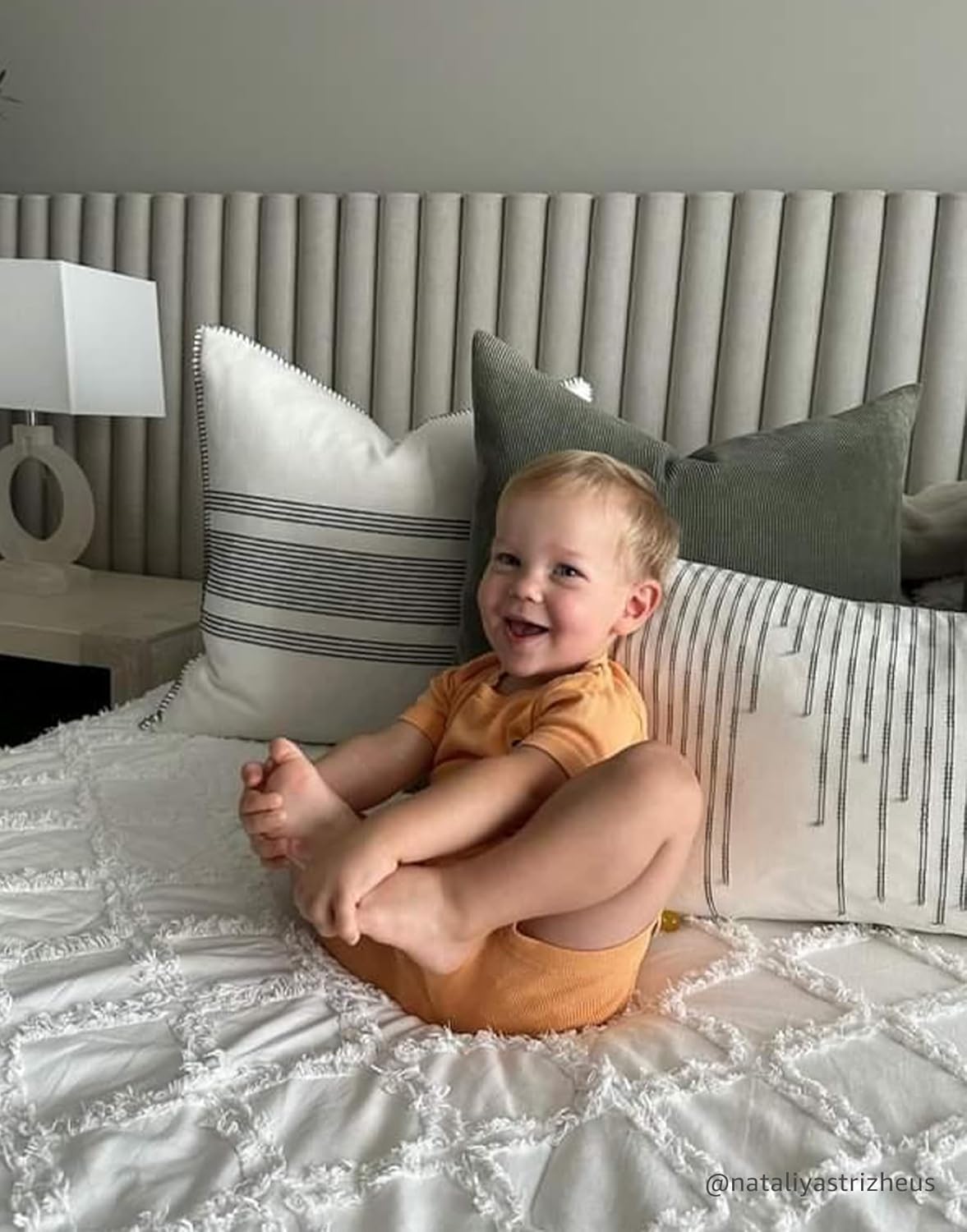 moimoln Pajamas Set 6M-5Y Solid Ribbed Unisex Baby & Toddler, Soft Viscose, Snug-Fit, Everyday Sleepwear