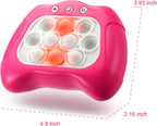 Quick Push Game Console ,4 Modes Games, A Toy Game Machine That Exercises Reaction Ability and Improves Concentration |Teens Boys & Girls Ages 3-12 Years Old & Up (Suitable for Girls in Pink)