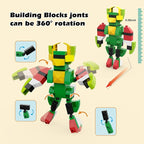 Building Blocks for Kids Ages 3-8| 8-Color Building Bricks for Toddlers Development, Creativity, and Motor Skills| 209-piece Toy Building Sets for Ideal Christmas/Birthday Gifts for Boys & Girls