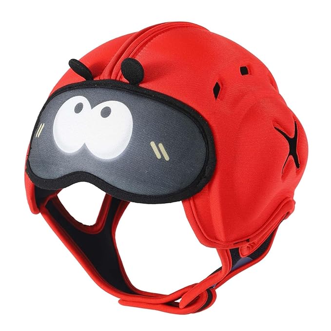 Baby Safety Helmet for Crawling & Walking - Ultra Lightweight Adjustable Infant Head Protector 10-24 Months, Breathable Anti-Collision Soft Helmet with Secure Fit Design (Beetle)