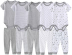 Unisex Baby Boy Girl Pants Sets 10 pack Cotton Casual New born Clothes Comfort Infant Outfit