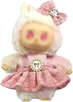 Clothes for LA BUBU 17cm Doll (NO Doll),Outfit for LA BUBU,Dress and Hairpin Set for LABUBU Dress Up,Accessories for LA BUBU