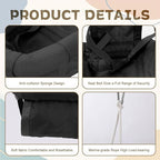 2 in 1 Baby Jumper with Swing - Indoor and Outdoor Use, Baby Jumpers and Bouncers, Toddler Swing with Foldable Stand（Black）