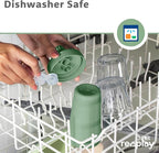 Re-Play Sippy Cups for Toddlers - 10 Oz. Reusable Spill Proof Cups for Kids, Dishwasher/Microwave Safe - Made in USA - Set of 4-3.13" x 6.25" - Desert Roses