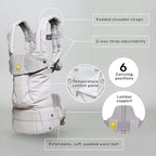 LÍLLÉbaby Complete All Seasons Ergonomic 6-in-1 Baby Carrier Newborn to Toddler - with Lumbar Support - for Children 7-45 Pounds - 360 Degree Baby Wearing - Inward & Outward Facing - Twilight Leopard
