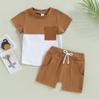 Mubineo Infant Toddler Baby Boy Summer T Shirt Shorts Outfits Short Sleeve Tee Tops Clothes Set