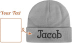 Custom Beanie Hats for Baby Girls Boys - Personalized Embroidered Beanies with Name for Infants Toddlers Adults